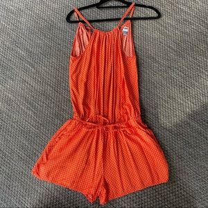 Orange Old Navy romper, size small